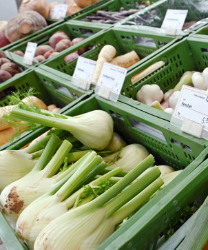 Klimaschutz-Ernährung-Marktstand